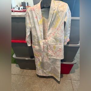 Floral Women's Jacket and Skirt Set p68